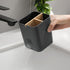 Electric Toothbrush Holder with 3 Slots, Bamboo Dividers for Bathrooms, Plastic Organizer for Countertop (Cool Grey)