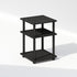 3-Tier Closet, Furinno Turn-N-Tube Night Stand, Nightstand with Open Shelf, Bedside Table, End Table, Side Table