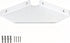 YUjieSTC 6 Inch White Floating Corner Shelf Wall Mounted, Triangle Decorative Shelf for