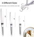 Offset Spatulas Cake Icing Knife Set of 3 - 6, 8, 10 Inch with Angled Cake Frosting Decorating Spatula