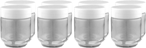 Euro Cuisine YM80 Set 8 Yogurt Maker,White & Glass Jars for Yogurt Maker