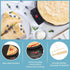 12" Non-Stick Electric Griddle & Crepe Maker, Dual Use Hot Plate with Batter Spreader