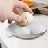 Egg Cracker & Spoon Holder - Ceramic Spoon Rest for Kitchen, Heat Resistant Utensil Rest for Countertop, Blue