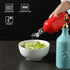 16 Oz 1 Pack(Red, Sweejar Ceramic Olive Oil Dispenser Bottle, Oil Dispenser for Kitchen with Gravity Spout, Relief