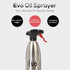 Evo 18/8 Stainless Steel Oil Sprayer, 16-Ounce Capacity, Non-Aerosol for Olive Oil, Cooking Oils, and Vinegars, Silver