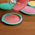 Webake Rainbow Cake Pans, 6 Inch Round Silicone Baking Pans, Set of 6 for Jumbo Whoopie Pie, Vegetable Pancakes