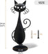 Handmade Black Metal Cat Wall Sconce Candle Holder for Pillar Candles