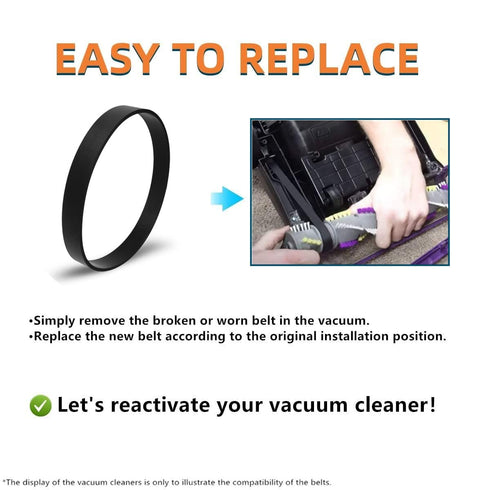 Replacement Belts for Bissell Style 7/9/10, PowerForce Helix Vacuum Cleaner Parts, Pack of 2