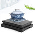 MDEOOSKY 13cm 9.5cm 4.3cm Wooden Display Stand - Rectangle Wood Display Base with Risers - Vase Riser, Teapot, Aquarium