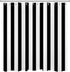 LB Black and White Shower Curtain, Striped Bathroom Curtain, 72x72 inch Waterproof Polyester Fabric