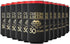 Cheers and Beers to 30 Years Can Coolers, Set of 12 - Black and Gold 30th Birthday Party Decorations for Men and Women