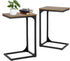 PayLessHere C Shaped End Table Set of 2 C Shaped Couch Tray End
