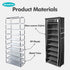 Kennkari 9 20-pair Tier Shoe Rack with Dustproof Cover, Free Standing Shoes Organizer, Narrow Shoe Storage Rack
