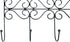 Huji Over The Door 5 Hooks Clothes Hanger for Coats, Hats, Belts - Storage Organizer (1 Pack)