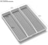 madesmart Antimicrobial Classic Utensil Tray Organizer, 16" x 13" x 2", 3 Compartments for Kitchen and Bath