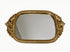 Gold Mirror Tray| 12.5" x 8" | Mirror Trays for Vanity Elegant
