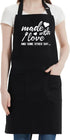 Funny Aprons for Women - Kitchen Chef Cooking Baking BBQ Grill Aprons with 2 Pockets