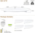 Set 4, Forbena White Corner Floating Shelves for Wall of Rounded Corner Shelves Wall Mounted for Kids Bedroom Books