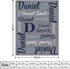 Yoke Style Ship Next Day, Personalized Blankets for Teen Girls/Boys, Custom Name Blanket for Kids, Customized