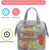 Mziart Insulated Lunch Bag, Simple Bento Cooler Tote for Lunch Box for Women Men Adult Picnic Working Hiking Beach