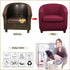 Lellen Club Chair Slipcover with Seat Cushion Cover Round Tub Accent Armchair Cover Reusable Sofa Stretch Covers