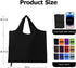 Criyar Washable Reusable Grocery Bags, Foldable Reusable Shopping Bags, Polyester Tote, Pocket Size Carrier