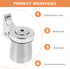 Hemoton Tea Kettle Whistle Replacements, Water Boiling Kettle Nozzle Whistling Parts for Tea Kettle Accessory