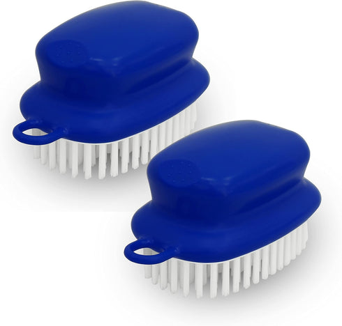 PHYEX 2-Pack Vegetable Brush, Non-Slip Grip Veggie Scrubber for Cleaning Food, Fruits,