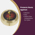 Gold Tone IHS Chalice and Host Communion PYX with Epoxy Lid - 2 1/4 Inch