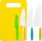 5 Pcs Kids Cooking Sets, Montessori Kitchen Tools, Real Cooking Knife Set for Children with Cutting Board