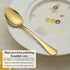 Gold Stainless Steel Dinner Spoons Set of 12, Table, Soup, Dessert Spoons for Home, Kitchen, Restaurant, Dishwasher Safe