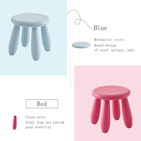 Soerreo Children'S Footstools, Kindergarten Learning Stools,Children's Dresser Stool, Plastic Light Footstools Are