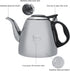 1.2L Stainless Steel Stovetop Teapot, Heat Resistant Handle Tea Coffee Pot Kettle