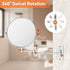 AumVum 8 inch 1X/10X 10X) 360 Wall Mounted Makeup Mirror, Magnifying Double-Sided Wall Mount Shaving Mirror (Close-Up