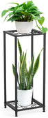 FVFVAHO 2 Tier Tall Metal Plant Stand Indoor Outdoor, 28 Square Modern Flower