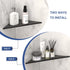 2 Pack 10", SUS304 DAYONE Matte Black Corner Shower Shelf Bathroom Corner Shower Organizer Shelf for Tiled Wall