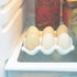 Ceramic Egg Holder Tray for Fresh Eggs, 6 Cups (White) - Porcelain Storage for Fridge Countertop Kitchen