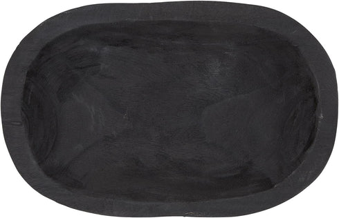 12 7.5-Inch, Santa Barbara Design Studio TableSugar Paulownia Wood Dough Bowl, x Black