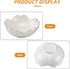 DOITOOL Ceramic Seasoning Dishes, 2 Pcs Porcelain Sushi Dipping Bowl, Cherry Blossom Sauce Holder (White)