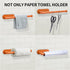 YeeBeny Orange Paper Towel Holder Kitchen Roll Holder, Paper Towel Holder - Self Adhesive or Drilling, Under Cabinet