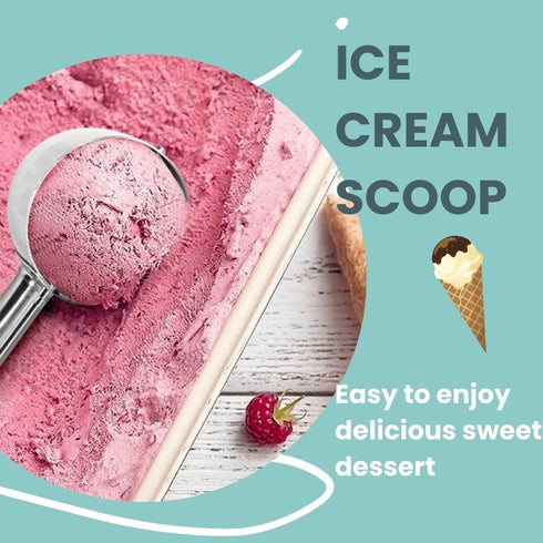 Cookie Scoop, Ice Cream Scoop, 18/8 Stainless Steel, 2Tbsp/30ml/1oz Cookie Dough Scoop with Trigger Release for Baking
