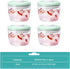 Overnight Oats Containers with Lids - 14oz 400ml Set of 4 Meal Prep Containers, Airtight Leakproof Reusable Food