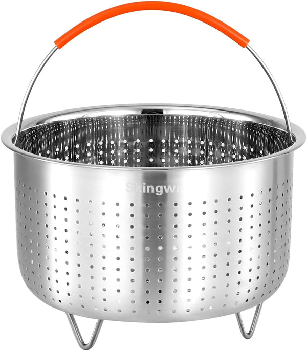 Steamer Basket for Instant Pot, Stainless Steel Vegetable Steamer Basket Insert for 8qt Pots