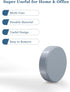 SMARTAKE 45 Pcs Small Round Refrigerator Magnets, Multi-Use Premium Neodymium Office Magnets for Home and School (Grey)