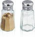 1st Choice Salt and Pepper Shakers Set of 2 with Stainless Tops (Paneled Shakers)