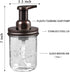 SheeChung Bathroom Accessory Set - Toothbrush Holder, Foaming Soap Dispenser, Dish Soap Dispenser for Bathroom, Kitchen