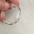 PZRT 6PCS Crystal Chandelier Rings Handing Ring Chandelier Glass Crystals Lamp Prisms Parts Drops Pendant