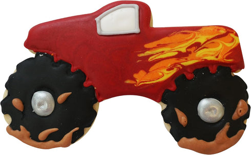 R&M Monster Truck Cookie Cutter, 5" in Durable Tinplated Steel