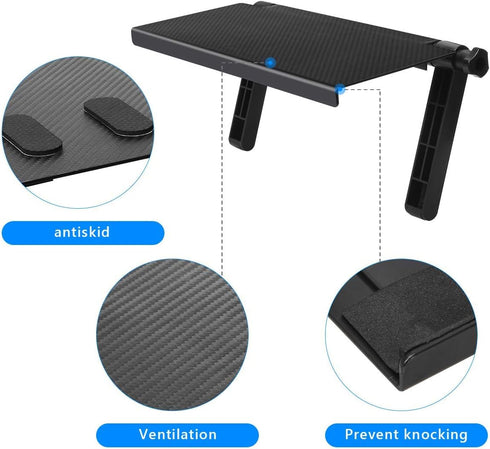 13 Inch AHIER Cable Box Shelf for Wall Mounted TV, TV Top Shelf Mount on Desktop Computer Monitor to Hold Cable Boxes