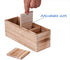 WuGeShop Wood Cutlery Caddy, Kitchen Utensil Organizer with 4 Compartments for Flatware Storage